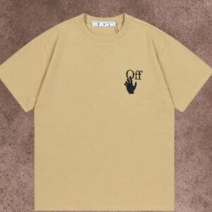 Off-white Men's Brown Short Sleeve